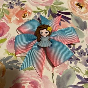 Girls pink/blue princess alligator hair clip